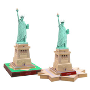 Papercraft de la Estatua de la Libertad en Estados Unidos. Manualidades a Raudales.