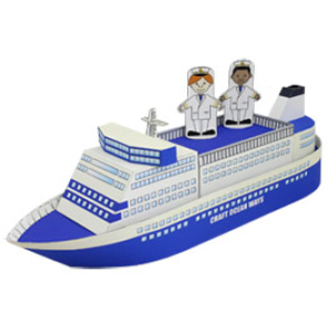 Paper model de un Barco de pasajeros. Manualidades a Raudales.