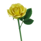 Paper model imprimible y armable de una Rosa amarilla. Manualidades a Raudales.
